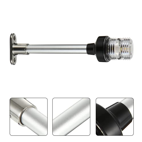 Mobestech Milha Náutica 2 Navegação Anchor Luz Durante Todo O 360 ° LED Branco 12-24V para Barco De