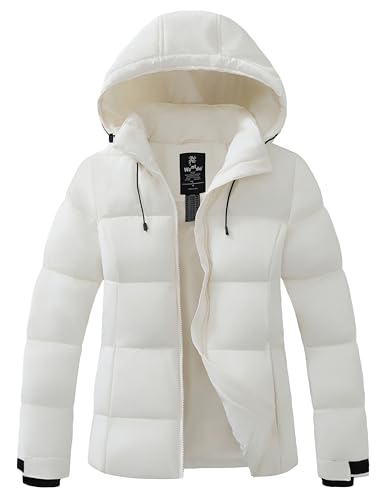 wantdo Women's Recycled Winter Coat Waterproof Puffer Jackets With Hood