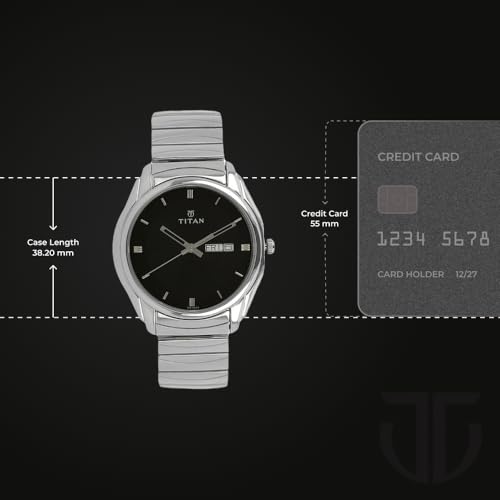 Titan Men's Karishma Analog Black Dial Watch