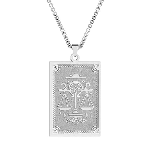 Caiduoduo Signo zodiacal Libra colgante personalidad collar masculino de acero inoxidable para cadena de cuello | Ya disponible en tu tienda friki favorita! En mundofriki.es! Caiduoduo Signo zodiacal Libra colgante personalidad collar masculino de acero inoxidable para cadena de cuello | Ya disponible en tu tienda friki favorita! En mundofriki.es!
