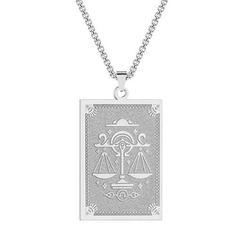 Caiduoduo Signo zodiacal Libra colgante personalidad collar