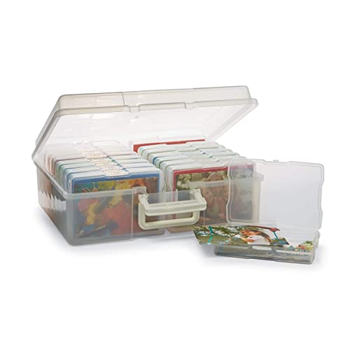Image of MICHAELS Photo & Craft Storage Box by Recollections - Modern, White, 14.9 x 12 x 5 inches