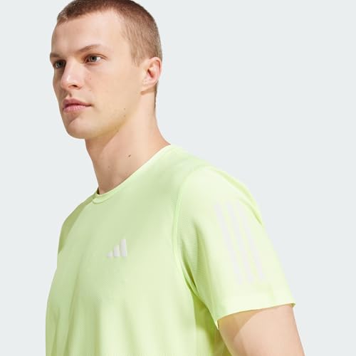 Adidas Own The Run Tee T-Shirt, Hi-Res Yellow, S Uomo - 2