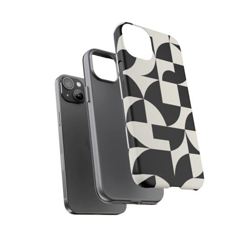 Coque iPhone 14 Plus rigide mate anti-traces motif géométrique - 3