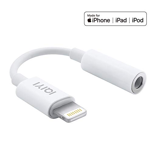 [Apple MFi Certified] Lightning to 3.5 mm Headphone Jack Adapter Compatible with iPhone