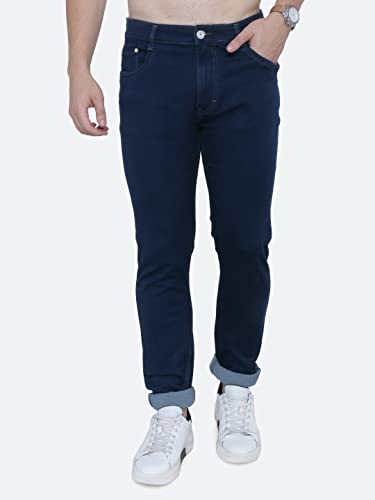 Image of Strechable Denim Regular Fit Mid Waist Light Weight Soft Feel Stretchable Denim Jeans Pant for Men