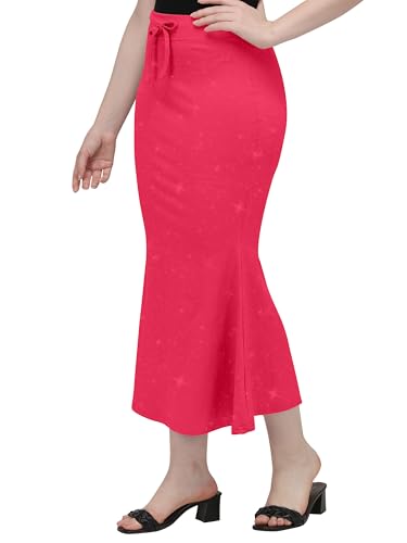 Image of Mehrang Stretchable Shimmer Saree Shapewear Petticoat for Women, Skirts for Women,Shape Wear Dress for Saree