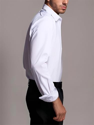 BEILU Stretch Mens Slim Fit Dress Shirts Formal Long Sleeve Button Down Shirts3