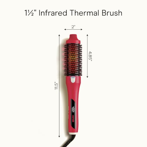 Conair InfinitiPRO Infrared Thermal Brush, Dry-Hair Styling, 1.5”, Berry - image 8