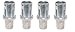 GSW FT-S3 Adjustable Stainless Steel Bullet Feet for 1-5/8" O.D Tubing Set of 4
