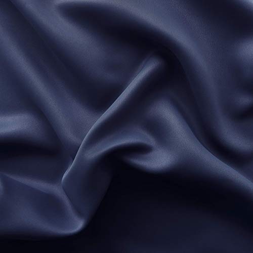 Image of DWCN Total Privacy Room Divider Blackout Curtain - Thermal Curtains for Patio Door, Living Room, Bedroom Partition and Shared Office Space, 1 Grommet Curtain Panel, 8.3ft Wide x 7ft Tall, Navy Blue