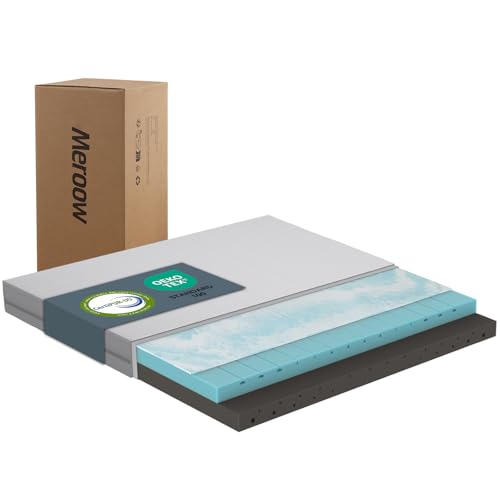 Meroow Matratze 140x200 cm, Ergonomische 7 Zonen kaltschaummatratze, 4 in 1 Härtegrade, H2/H3/H4, 20 cm Höhe, Die Bettdecke ist Abnehmbar, Oeko-Tex Standard100 Zertifiziert