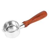 Qtynudy Bodenloser Siebträger 54mm für Barista Serie und Espresso Maschinen - Hochwertiger Siebträger mit Filterkorb für Espresso-Zubereitung