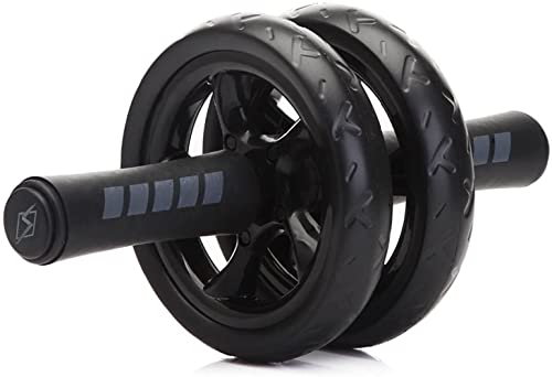 Roller Wheel Exercise Equipment New Keep Fit Wheels No Noise Abdominal Wheel Ab Roller with Mat for Exercise Fitness Equipment (Color : Black) - Image 5