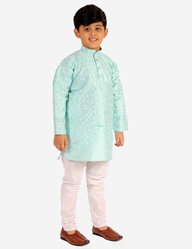 Image of Boy's Kids Kurta Pajama Set | Solid | Cotton| Traditional Ethnic Wear | 1 To 16 Years | P-171