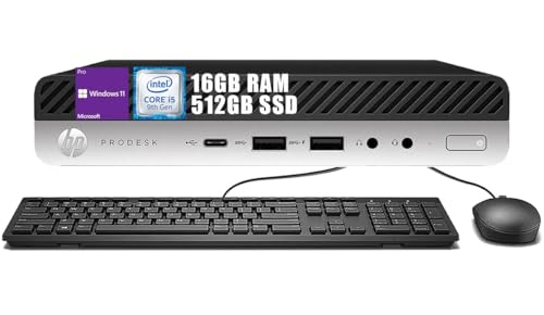 HP ProDesk 600 G5 Mini Desktop Computer PC, 9th Gen Hexa-Core i5