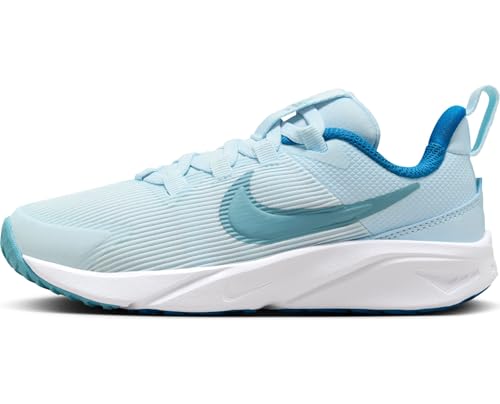 Nike Star Runner 4 Little Kids' Shoes (DX7614-404, Glacier Blue/Astronomy Blue) Size 3