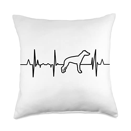 I Love Sighthound Dogs Throw Pillow