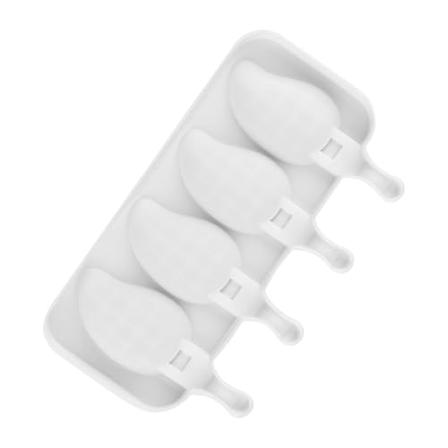 Moldes de helado 4 en 1 con forma de mango, moldes de silicona de grado alimenticio, moldes para paletas de hielo fáciles de desmoldar y divertidos, diseño creativo de mangos, bandeja de paletas de