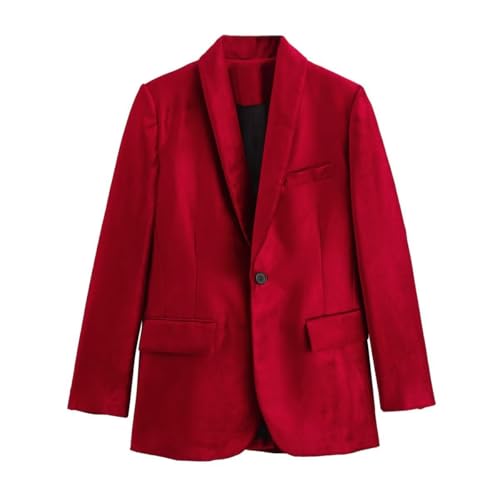 Veste de costume flanelle femme idéale pour assister à un banquet de mariage en hiver