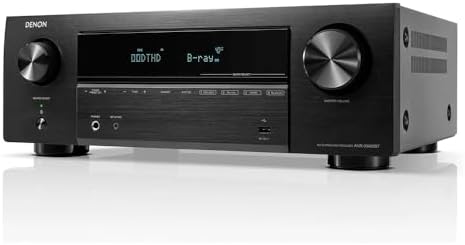 Denon AVR-x580bt, 5.2ch, 5 HDMI inputs, 140w, Dolby and DTX HD 8K Av Receiver (Black)