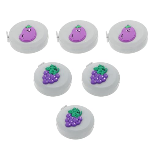 Set 6 Cintas Métricas Mini Cartoon Retráctiles 1.5m