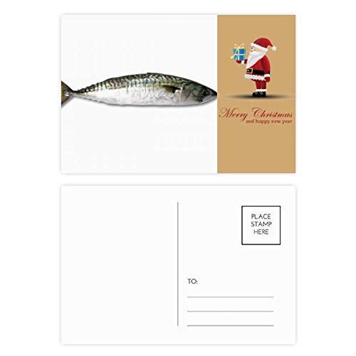 Cartes postales Père Noël Noir Ocean Fish pour décorer vos tables de fête