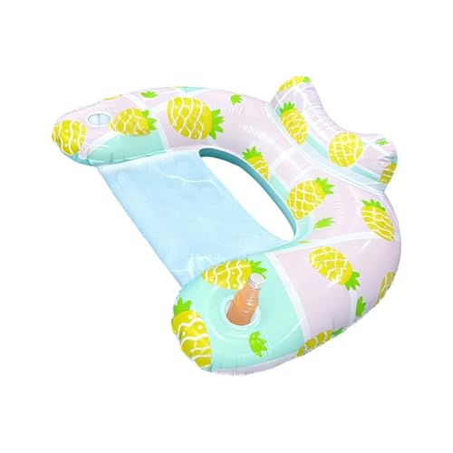 Inflatable Pool Float, Ergonomic Swimming Pool Lounger, 65.32 Inches Water Bed with Quick Fill Build, High Buoyancy Lake Accessory, Vacation Tool with Modern Style, Chair for River Water Park