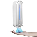 5 Level Adjustable Automatic Soap Dispenser Touchless Wall Mount Shower Soap Dispenser, 14.2oz Rechargeable Sensor Shampoo and Conditioner Dispenser for Bathroom Kitchen Sink Commercial Hotel, Silver