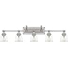 Quoizel NLC8605BN Nicholas Mid Century Vanity Bath Lighting, 5-Light 500 Watts, Brushed Nickel