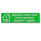 🏠 Personnalisation Ultra-Facile pour Votre Plaque Boîte aux Lettres : Gravez 1 à 3 lignes (nom, prénom, adresse ou numéro rue) avec aperçu en temps réel et +10 polices élégantes au choix. Créez votre plaque nominative maison unique en 1 minute – idéal pour famille ou pro !