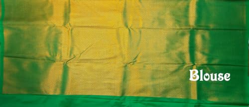 Image of VFCollections Women's Kanchipuram Silk Saree With Blouse Piece