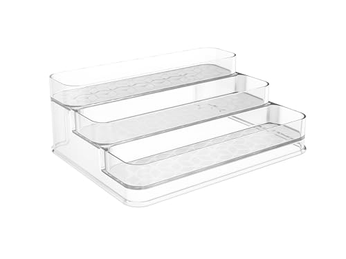 Organizador Porta Maquiagem Acrílico Multinível 3 Andares Expositor Perfume Cosméticos Make Multiuso