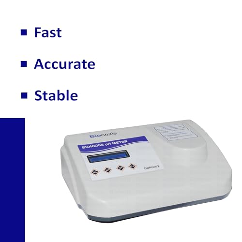 Image of Bionexis Benchtop Professional Laboratory pH /mV Meter (Model BNPH002) | 0.01 pH Resolution, ±0.01 Accuracy | Research Grade Instrument for Biotech, Pharma, Healthcare & Chemical Testing
