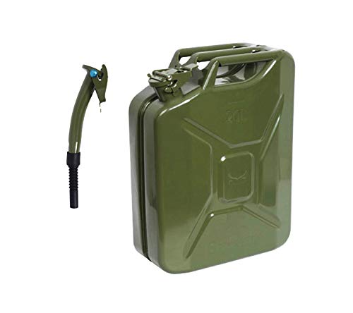 20L Carburant Métal Bidon + Métal Bac Essence Ou Eau Cover