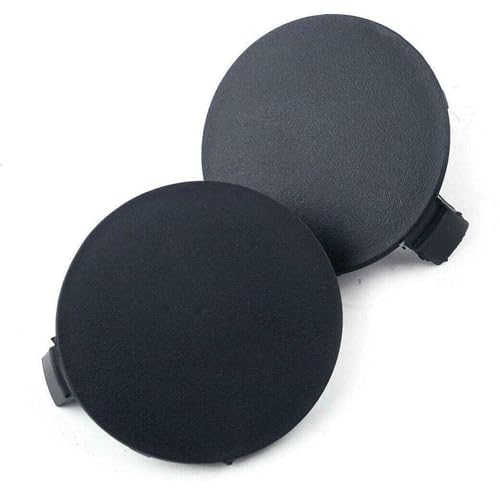 SecosAutoparts Left & Right Side Front Bumper Tow Hook Cover Cap, 53285-0R060 53286-0R060, Fit for Toyota RAV4 2013 2014 2015 2Pcs Trailer Cover Towing Eye Cap