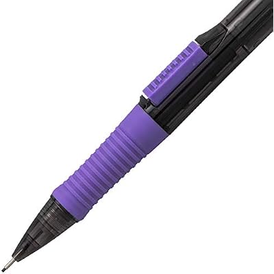 Pentel Quick Click Pop Mechanical Pencil, (0.7mm) Med. Line, Assorted Barrels, Spinner Display - 42 Pieces (PD217A-42)