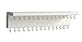 SANY DAYO HOME Jewelry Organizer with 30 Hooks and Cosmetics Shelf, 15 x 3 x 4 inches Wall Mounted Rustic Pine Wood Holder for Necklaces and Bracelets, Suitable for Kids and Adults (Retro White)