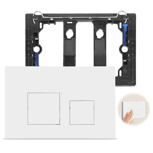 【Applicazione versatile】Piastra Di Ricambio Per Pannello Frontale Cassetta Wc Adatto a sistemi a doppio scarico, consente una regolazione semplice ed efficace del volume di scarico del WC. Aiuta a risparmiare acqua.