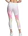 Champion Women's Sport 3/4 Print Tight, Multi Wash Cloud Candid Blue, Small