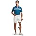 Rouen Golf Shirts for Men Dry Fit Short Sleeve Fashion Designed Print Stripe Casual Sport Collared Mens Polo Shirts
