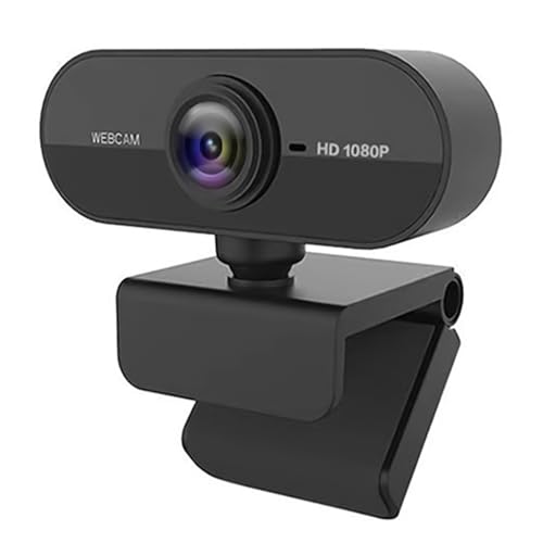 1080P Webcam with Microphone Yakiter USB HD Camera Webcam for Laptop Auto Focus Noise Reduction Mics Computer Camera for Streaming Video Calling Skype Teams Zoom PC Computer-(FT) (A)