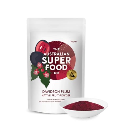 The Australian Superfood Co Freeze Dried Davidson Plum Fruit Powder 80 g