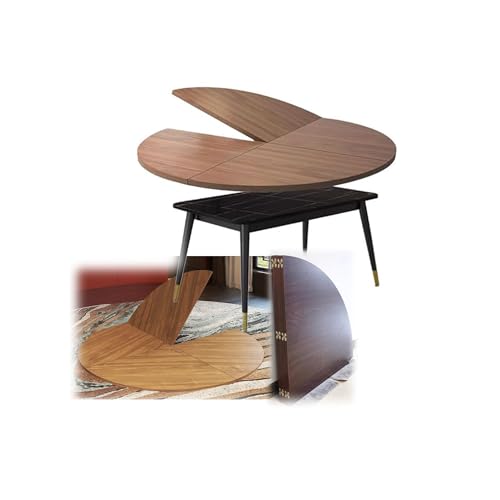 Dessus de table ronde pliable avec surface réglable gain de place - 2