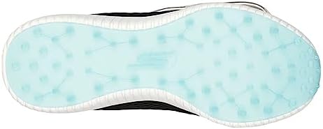 Skechers Women's Go Max Arch Fit Spikeless Golf Shoe Sneaker, Black/Turquoise Mesh, 8.5 | Image 4