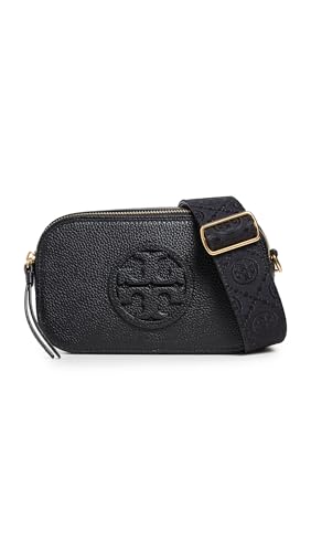 Tory Burch Women's Miller Mini Crossbody Bag, Black, One Size