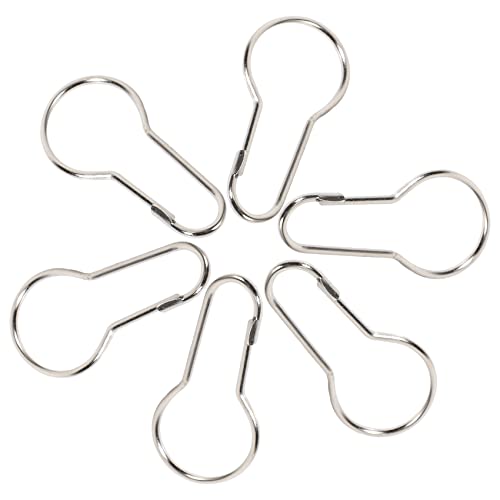 Anillos de cortina de ducha de hierro con clips lote de 300 unidades para baño 7
