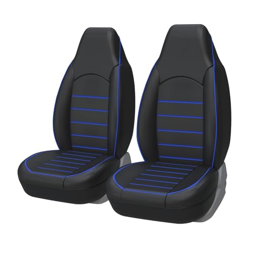 Housse de siège auto en cuir bleu imperméable et durable KIA