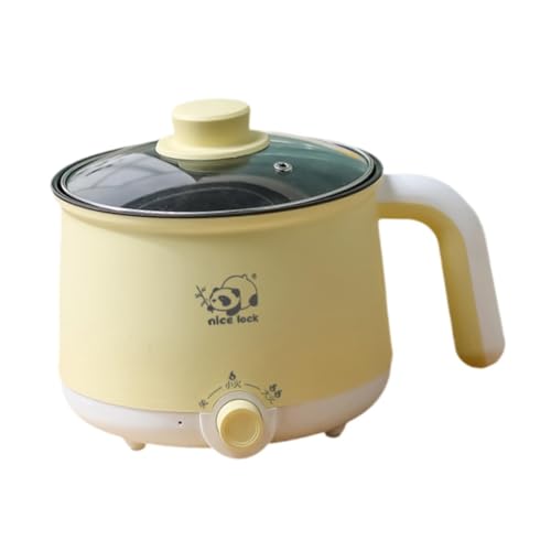 ＫＬＫＣＭＳ Panela Elétrica Mini Panela de Viagem Multiuso com Alça Panela Elétrica de Arroz Macarrão Pan