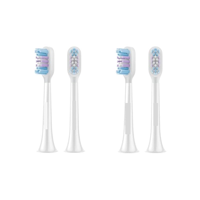 Compatibilità for Mijia T501/T501C Testina for spazzolino da denti 2 pezzi Spazzolino sostitutivo for testine for a effetto completo(4pcs White)